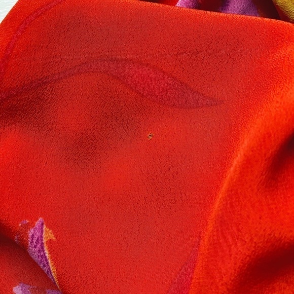 Esmerelda Fashions Vintage Colorful Floral Button Down Short Sleeve Shirt - Picture 13 of 13